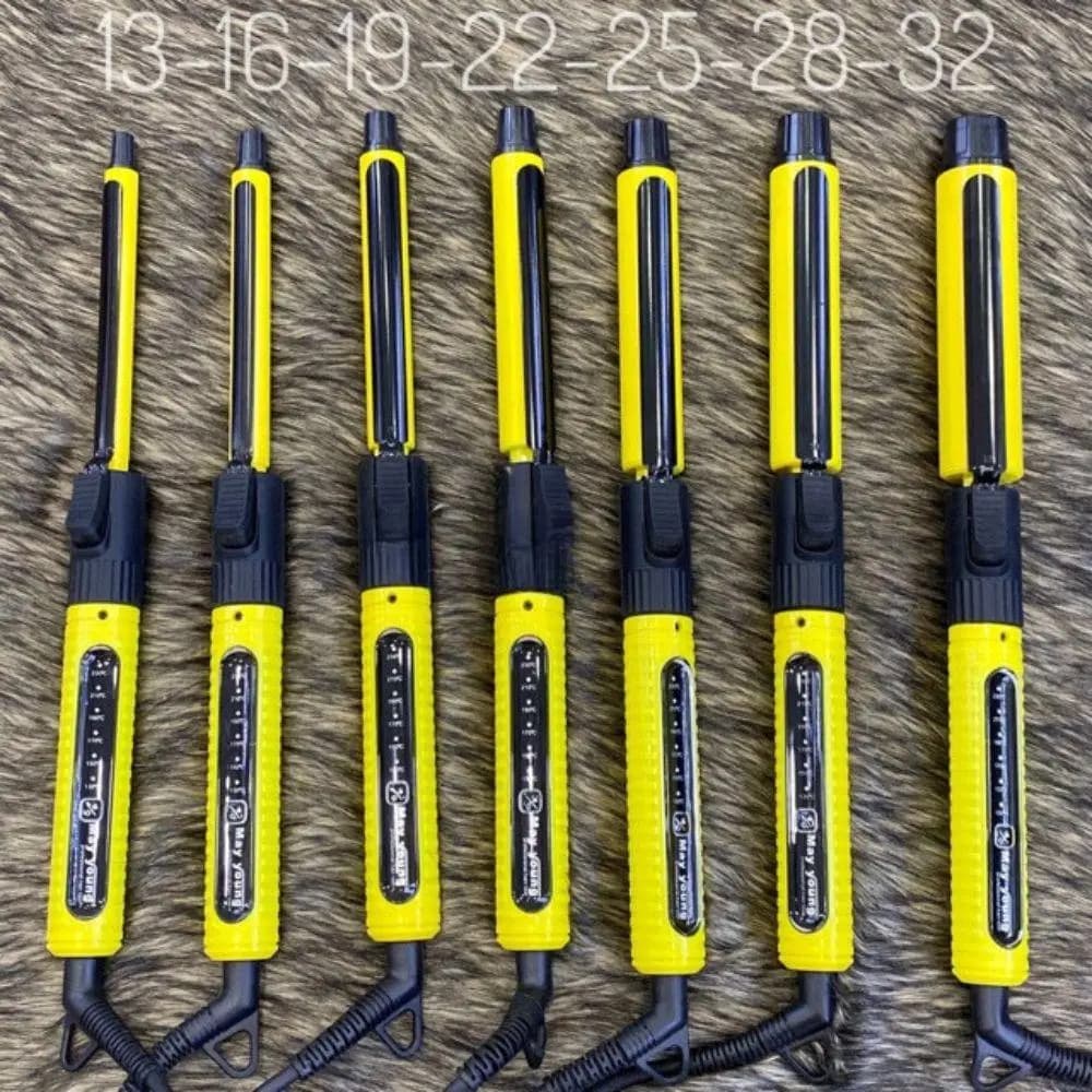 Máy uốn tóc xoăn vàng phủ Ceramic cảm ứng May Young M606